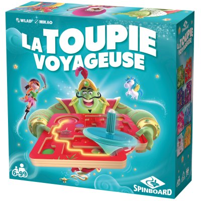 BUZZY GAMES Jeu d&rsquo;ambiance  La Toupie Voyageuse