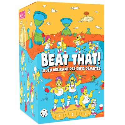 CARTAMUNDI Jeu d&rsquo;ambiance Savana BEAT THAT! Le Jeu D&eacute;lirant des D&eacute;fis D&eacute;jant&eacute;s 