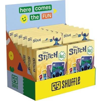 CARTAMUNDI Jeu d&rsquo;ambiance Shuffle Jeu de Familles Stitch Eco Format
