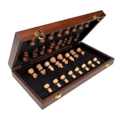 CAYRO Jeu d'&eacute;checs pliant - Coffret Luxe en bois 