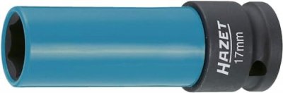 HAZET Jeu d'embout de cl&eacute; &agrave; douille 903SLG-17 1/2 Pouces 6KT SW17mm 85mm
