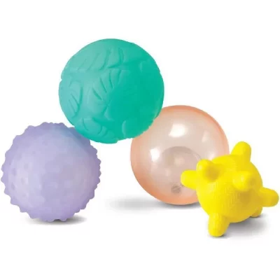 INFANTINO Jeu d'&eacute;veil  Coffret 4 balles lumineuses et sensorielles
