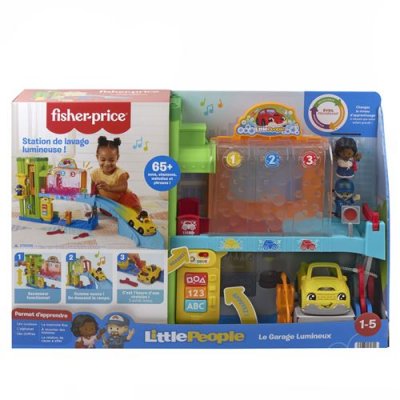 MATTEL Jeu d'&eacute;veil  Fisher-Price Little People Le Garage Lumineux