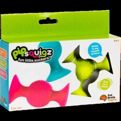 TOMY Jeu d &eacute;veil  pipsquigz 3 ventouses sensorielles 5020891