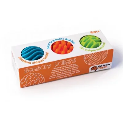 FAT BRAIN TOY CO Jeu d'&eacute;veil Tomy Sensory Rollers 3 balles