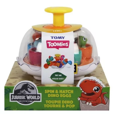 TOMY Jeu d &eacute;veil  Toupie Dino Tourne et Pop Multicolore