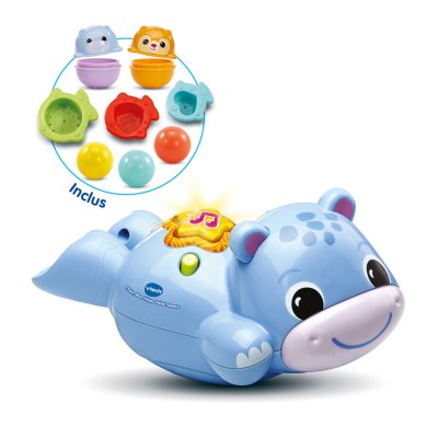VTECH Jeu d'&eacute;veil  Baby Th&eacute;o Mon hippo b&eacute;b&eacute; nageur