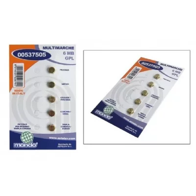 GENERIQUE Jeu D'Injecteurs Butane Universel Diam. 6mm Pas Fin Pour Cuisiniere Divers Marques