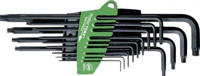 WIHA Jeu de 13 cl&eacute;s Torx Prostrar T5 &agrave; T50  avec &eacute;tui - 24852