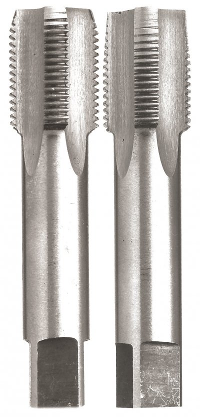 SCHILL Jeu de 2 tarauds &agrave; main HSS gaz 3/8'' -  - 092-3/8