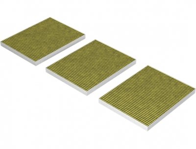 BOSCH Jeu de 3 Filtres charbon CleanAir Plus - 17004035 DIZ1JX1B6