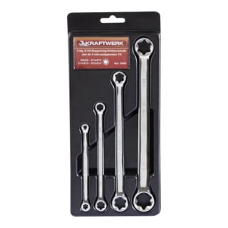  Jeu de 4 Cl&eacute;s polygonales Torx Femelle KRAFTWERK