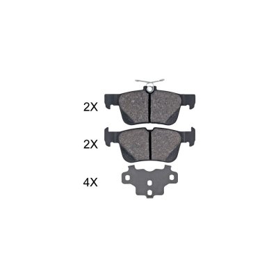 A.B.S. Jeu de 4 plaquettes de frein  ALL BRAKE SYSTEMS BV. 35060