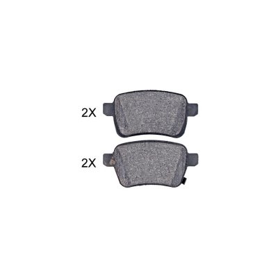 A.B.S. Jeu de 4 plaquettes de frein  ALL BRAKE SYSTEMS BV. 35079