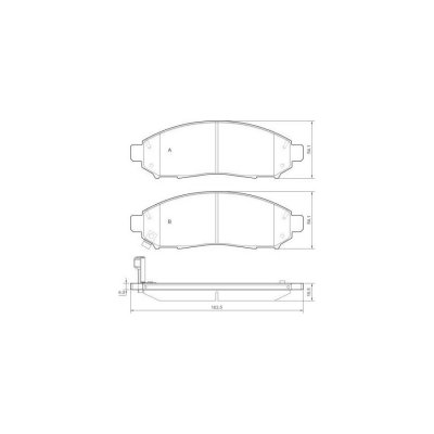 A.B.S. ALL BRAKE SYSTEMS BV. Jeu de 4 plaquettes de frein  37518