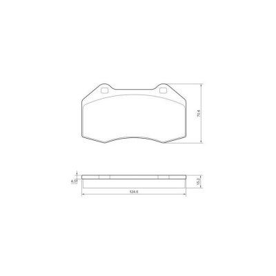 A.B.S. Jeu de 4 plaquettes de frein  ALL BRAKE SYSTEMS BV. 37519