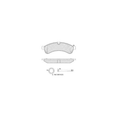 A.B.S. ALL BRAKE SYSTEMS BV. Jeu de 4 plaquettes de frein  37638