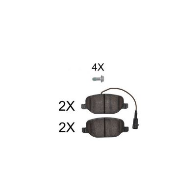 A.B.S. Jeu de 4 plaquettes de frein  ALL BRAKE SYSTEMS BV. 37776