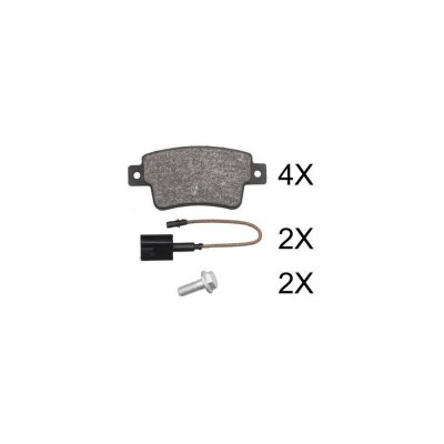 A.B.S. Jeu de 4 plaquettes de frein  ALL BRAKE SYSTEMS BV. 37796