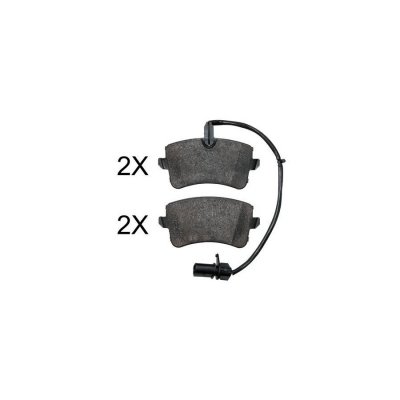 A.B.S. Jeu de 4 plaquettes de frein  ALL BRAKE SYSTEMS BV. 37830