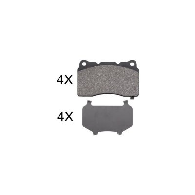 A.B.S. Jeu de 4 plaquettes de frein  ALL BRAKE SYSTEMS BV. 37857