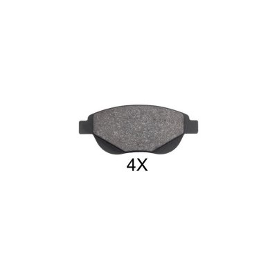 A.B.S. Jeu de 4 plaquettes de frein  ALL BRAKE SYSTEMS BV. 37885