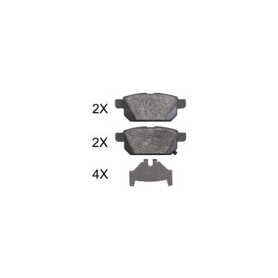 A.B.S. Jeu de 4 plaquettes de frein  ALL BRAKE SYSTEMS BV. 37886