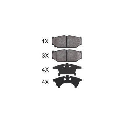 A.B.S. ALL BRAKE SYSTEMS BV. Jeu de 4 plaquettes de frein  37893