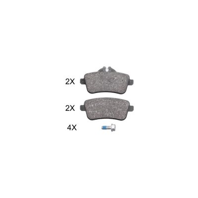 ABS Jeu de 4 plaquettes de frein A.B.S. ALL BRAKE SYSTEMS BV. 37942