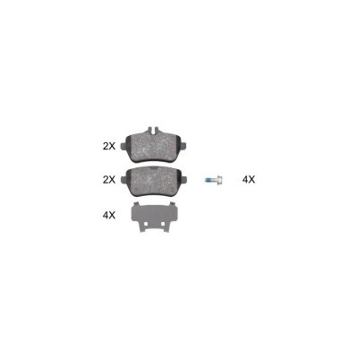 ABS Jeu de 4 plaquettes de frein A.B.S. ALL BRAKE SYSTEMS BV. 37946