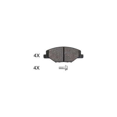 A.B.S. ALL BRAKE SYSTEMS BV. Jeu de 4 plaquettes de frein  37957