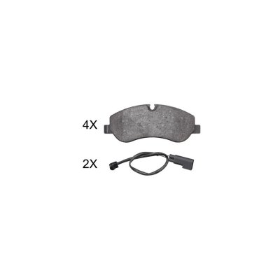 A.B.S. Jeu de 4 plaquettes de frein  ALL BRAKE SYSTEMS BV. 37980