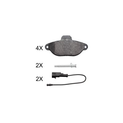 A.B.S. ALL BRAKE SYSTEMS BV. Jeu de 4 plaquettes de frein  37995
