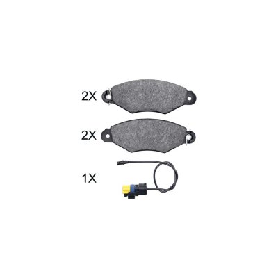 A.B.S. ALL BRAKE SYSTEMS BV. Jeu de 4 plaquettes de frein  37997