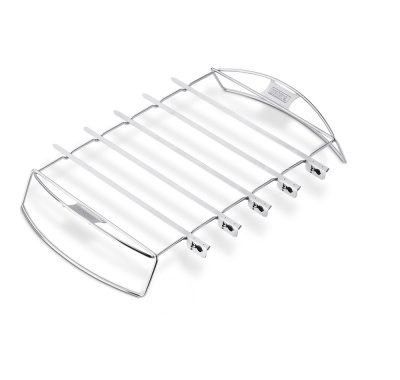 WEBER Jeu de 5 brochettes avec support - Acier inoxydable