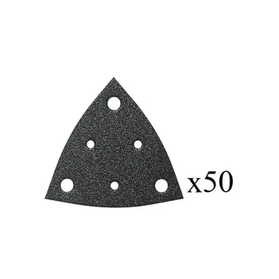FEIN Jeu De 50 Triangles Abrasifs Perfor&eacute;s Grain 60  63717109013