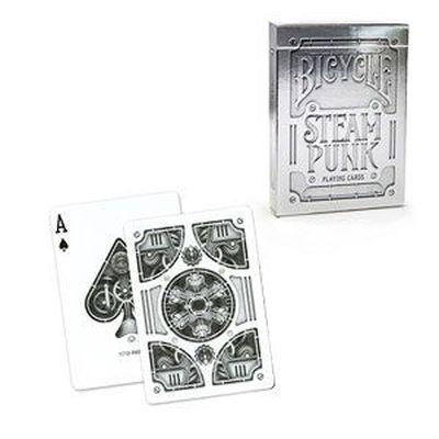 GENERIQUE Jeu de 54 Cartes Steampunk Silver - Bicycle