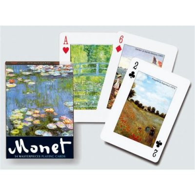 PIATNIK Jeu de 55 cartes MONET  Multicolore