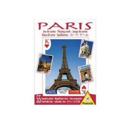 PIATNIK Jeu de 55 cartes PARIS SOUVENIR  Multicolore