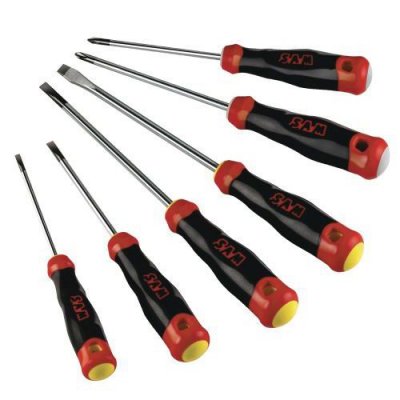 SAM Jeu de 6 tournevis S1 Fente et Phillips&reg;  Outillage T-J1Z