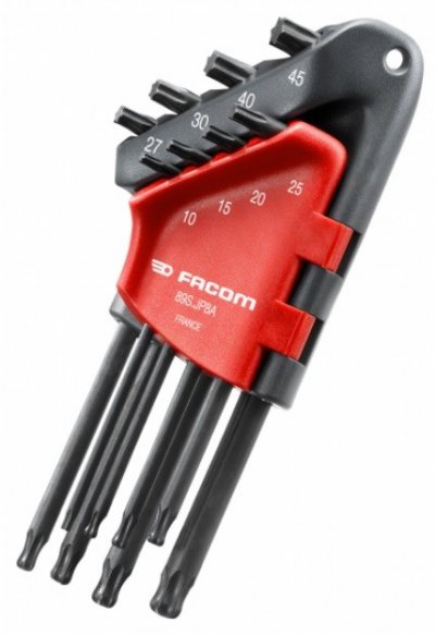 FACOM Jeu de 8 cl&eacute;s m&acirc;les coud&eacute;es Torx&reg; -  - 89S.JP8APF