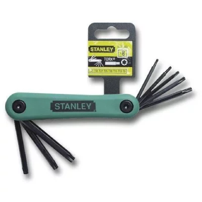 STANLEY Jeu de 8 Cl&eacute;s m&acirc;les Torx Gamme Pro - 4-69-263 - T9 &agrave; T40 - 