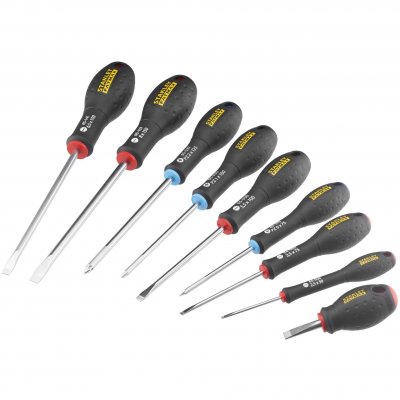 STANLEY Jeu De 9 Tournevis Pozidriv Pour &Eacute;lectricien Et M&eacute;canicien