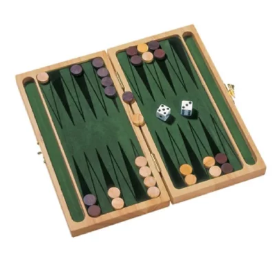 GOKI Jeu de backgammon en bois