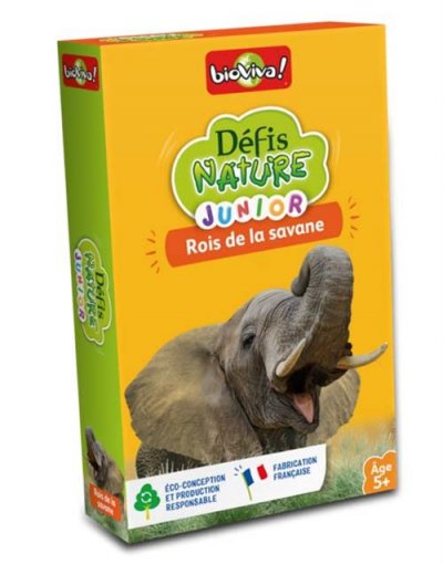 BIOVIVA Jeu de cartes  D&eacute;fis Nature Junior Rois de la savane