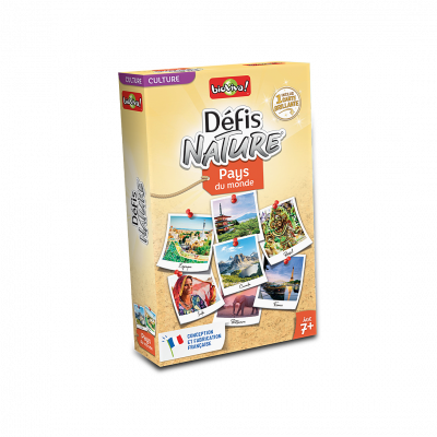 BIOVIVA Jeu de cartes  D&eacute;fis Nature Pays du monde Multicolore