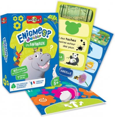 BIOVIVA Jeu de cartes  Enigmes junior Animaux Multicolore