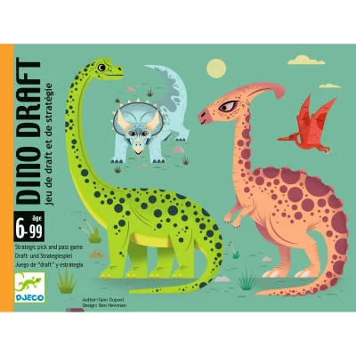 DJECO Jeu de cartes strat&eacute;gie Dino draft 