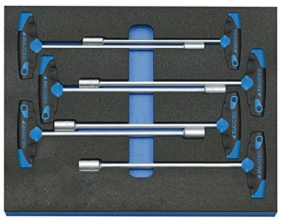 GEDORE Jeu De Cl&eacute;s &Agrave; Douille Dans Le Module Check-tool 7 Pcs