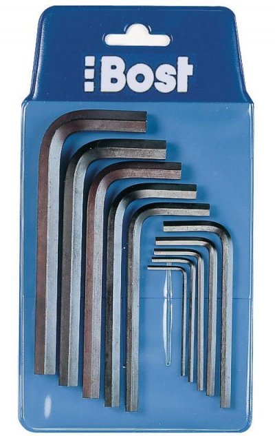 BOST Jeu de cl&eacute;s - allen - 6 pans - m&acirc;le - 7 pi&egrave;ces